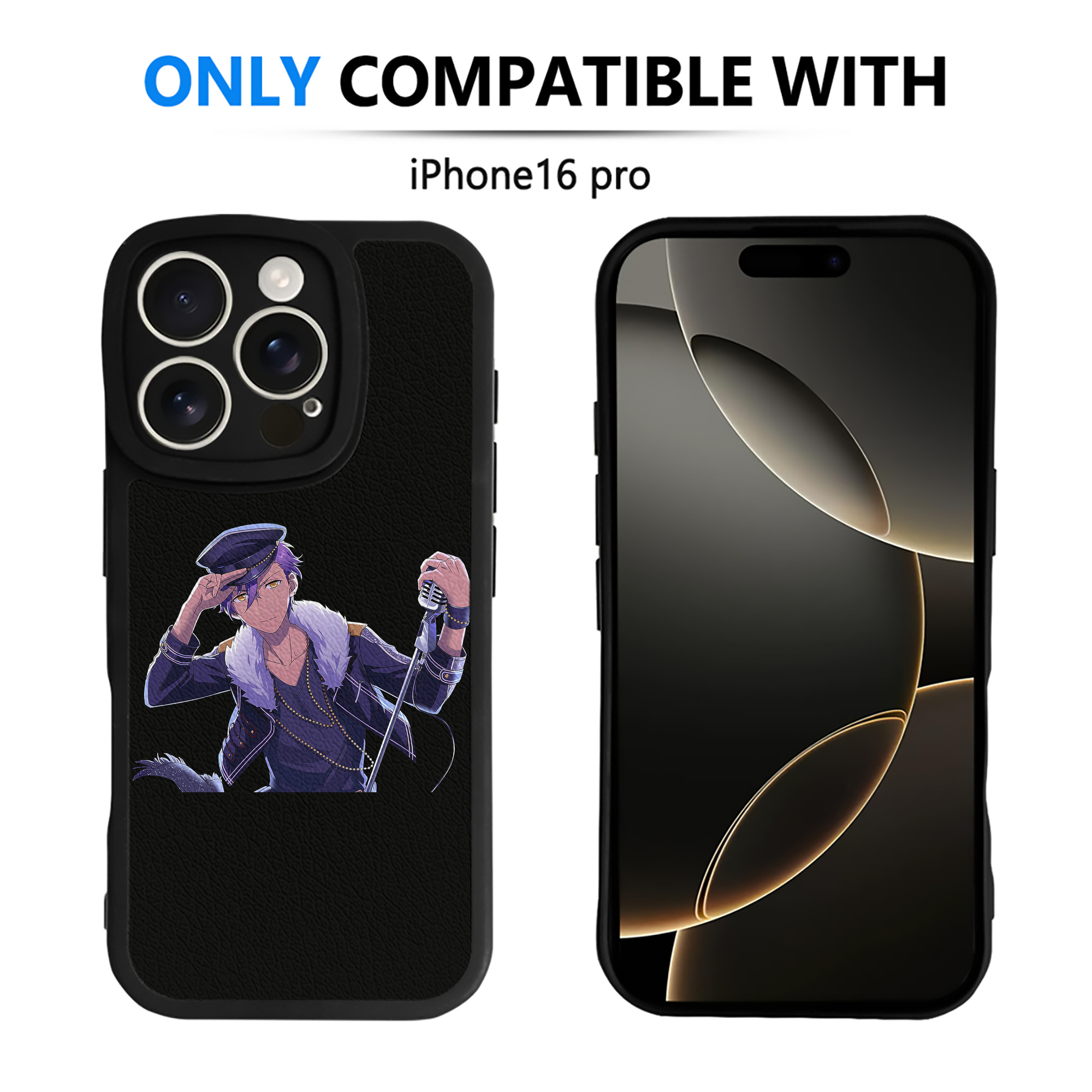 （画像用） あんさんぶるスターズ! Ensemble Stars 【iPhone 16シリーズ対応】シリコンスマホケース（レザー調） 材質：シリコン